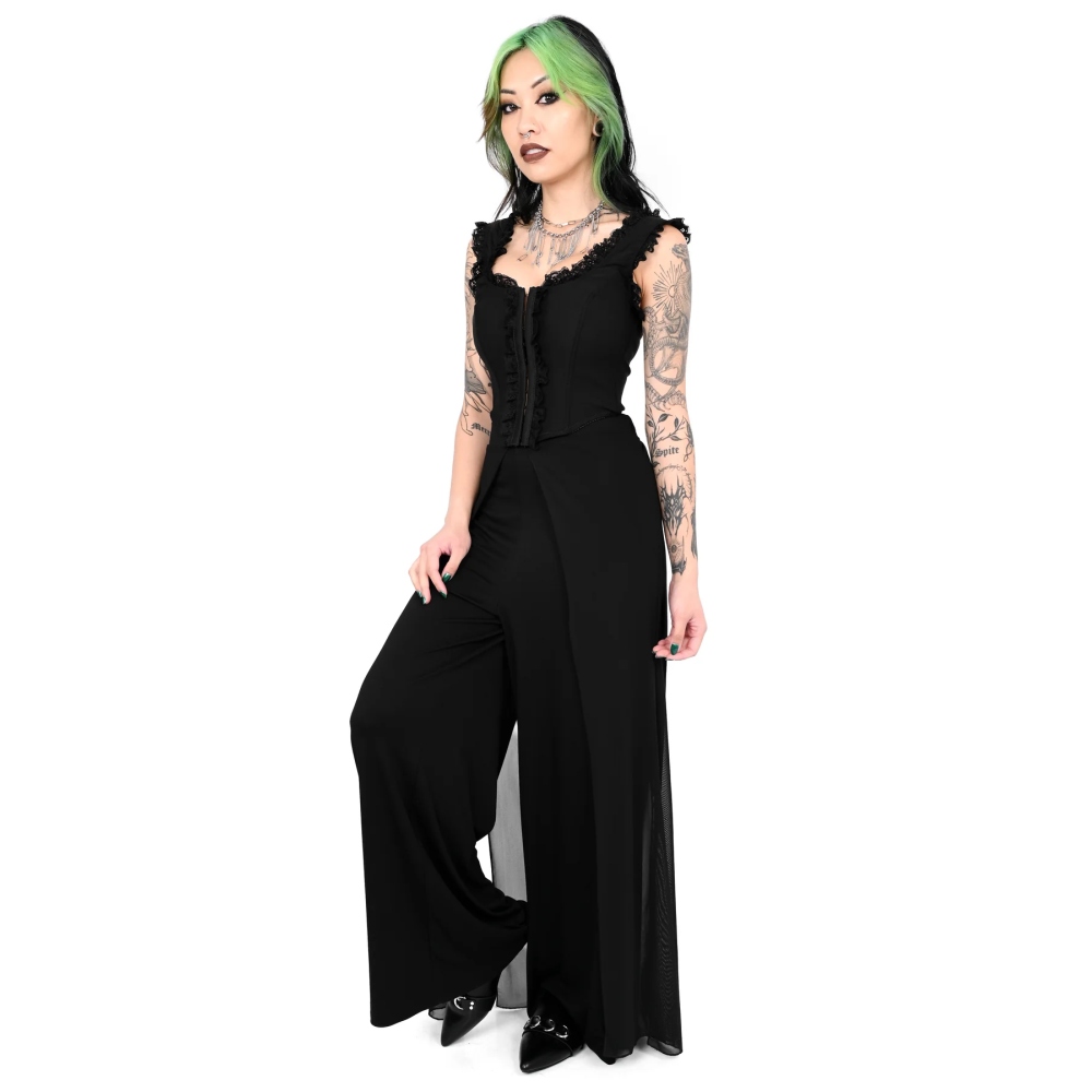 Foxblood - Venice Weite Hose - Schwarz